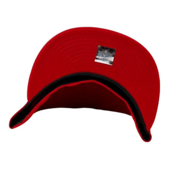 New Era Buffalo Bisons Sliding Buster 59FIFTY Fitted Hat Cap MiLB Red - Picture 6 of 7